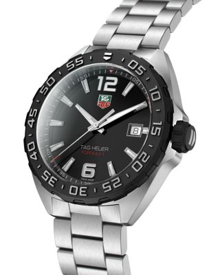 Formula 1 Quartz Men's Black Steel Watch, 41mm