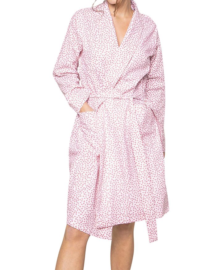 Shop Petite Plume Sweethearts Lightweight Robe In Pink