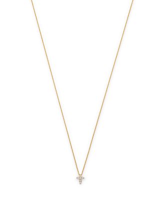 Roberto Coin 18K Yellow Gold Small Cross Necklace, 16"