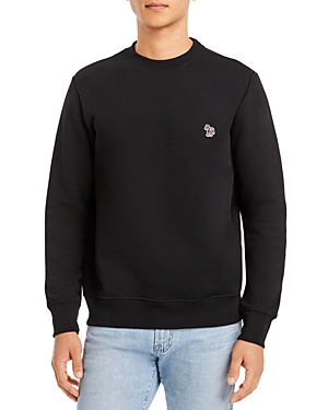 Shop Paul Smith Zebra Patch Crewneck Sweatshirt In Black