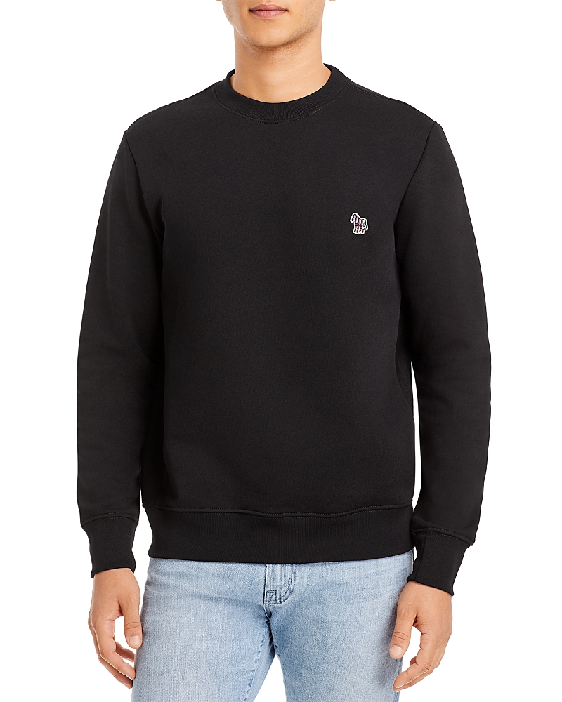 Paul Smith Zebra Patch Crewneck Sweatshirt In Black