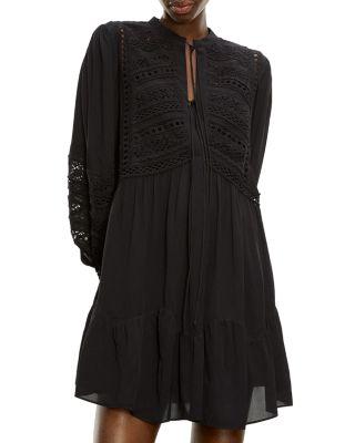 chinese dress ladies The Kooples Black Leather Strapless Dress – Runway Catalog main image 1