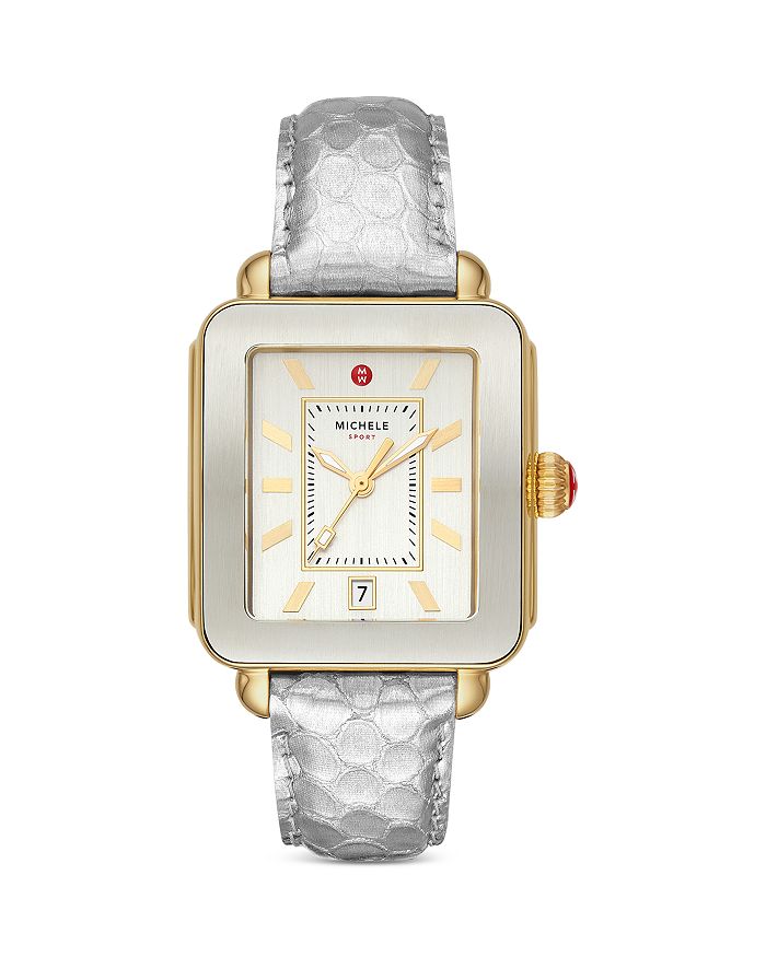 MICHELE Deco Sport Two Tone Watch 34mm x 36mm Bloomingdale s