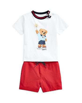 Ralph Lauren Boys' Polo Bear Tee & Shorts Set - Baby | Bloomingdale's