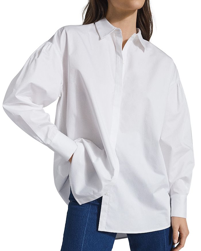 REISS Tanya Oversized Collared Shirt | Bloomingdale's