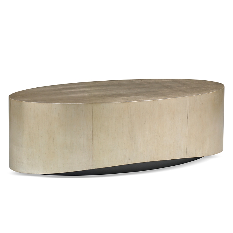 Caracole Come Oval Here Cocktail Table