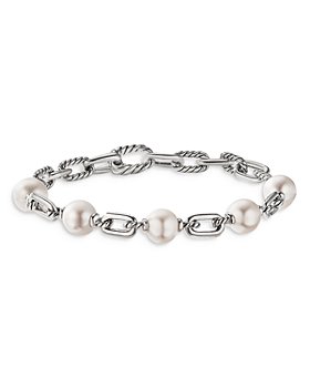 David Yurman - Sterling Silver DY Madison® Cultured Freshwater Pearl Chain Bracelet