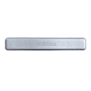 Fpm Milano Bank Leather Handle In Silver