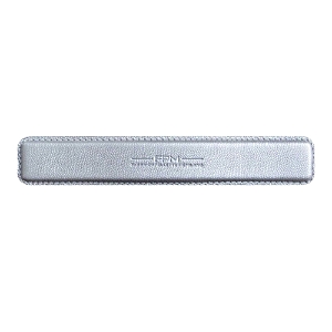 Fpm Milano Bank Leather Handle In Silver