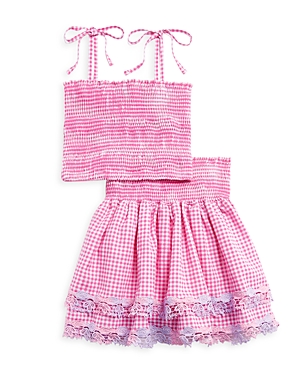 Peixoto Girls' Shae Top & Skirt Set - Big Kid In Pink