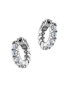 Bloomingdale's - Diamond Huggie Hoop Earrings in 14K White Gold, 1.50 ct. t.w. - 100% Exclusive
