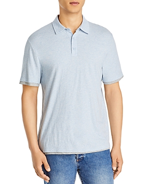 VINCE SLIM FIT DOUBLE LAYER SHORT SLEEVE POLO SHIRT,M74729170A