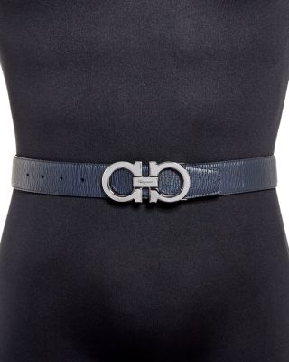 FERRAGAMO Salvatore Men's Double Gancini Reversible Leather