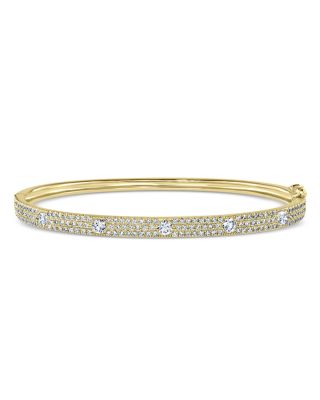 Bloomingdale's Fine Collection Diamond Pave Bangle Bracelet in 14K Yellow Gold, 1.45 ct. t. w. - Exclusive