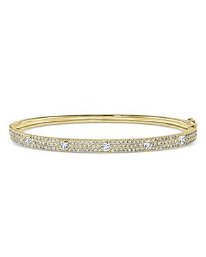 Bloomingdale's Diamond Pave Bangle Bracelet in 14K Yellow Gold, 1.45 ct. t.w. - 100% Exclusive
