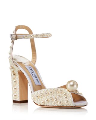 jimmy choo sandals with pearls