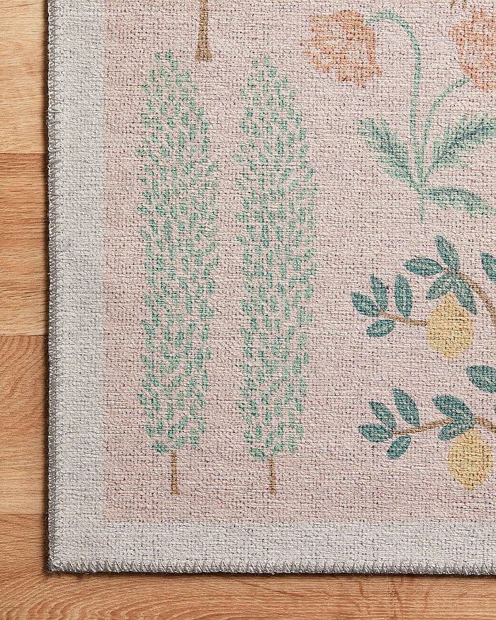 Shop Rifle Paper Co Menagerie Men-01 Area Rug, 5' X 7'6 In Blush