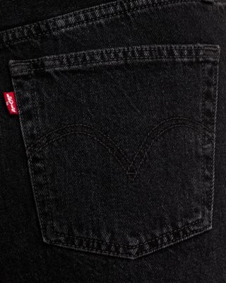 501 Mid Thigh Denim Shorts in Lunar Black