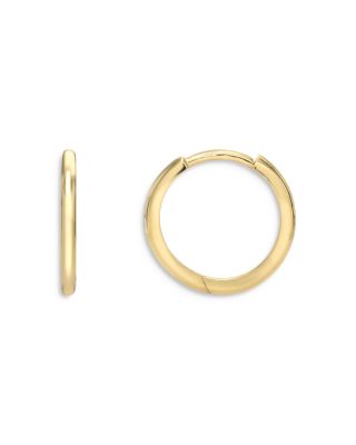 Zoe Lev - 14K Yellow Gold Medium Huggie Earrings