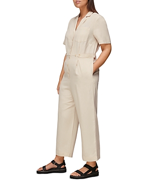 Shop Whistles Amee Relaxed Jumpsuit In Stone