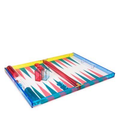 MultiColor Lucite Backgammon Set