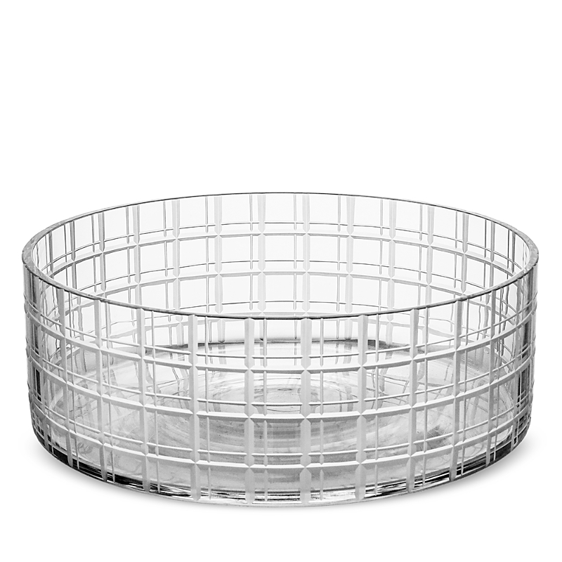 Orrefors Cut In Number Checker Decorative Bowl
