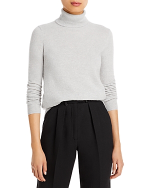 C By Bloomingdale's Cashmere Turtleneck Jumper - 100% Exclusive In Light Grey