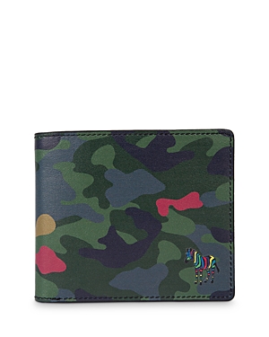 Paul Smith Zebra Camouflage Leather Bifold Wallet