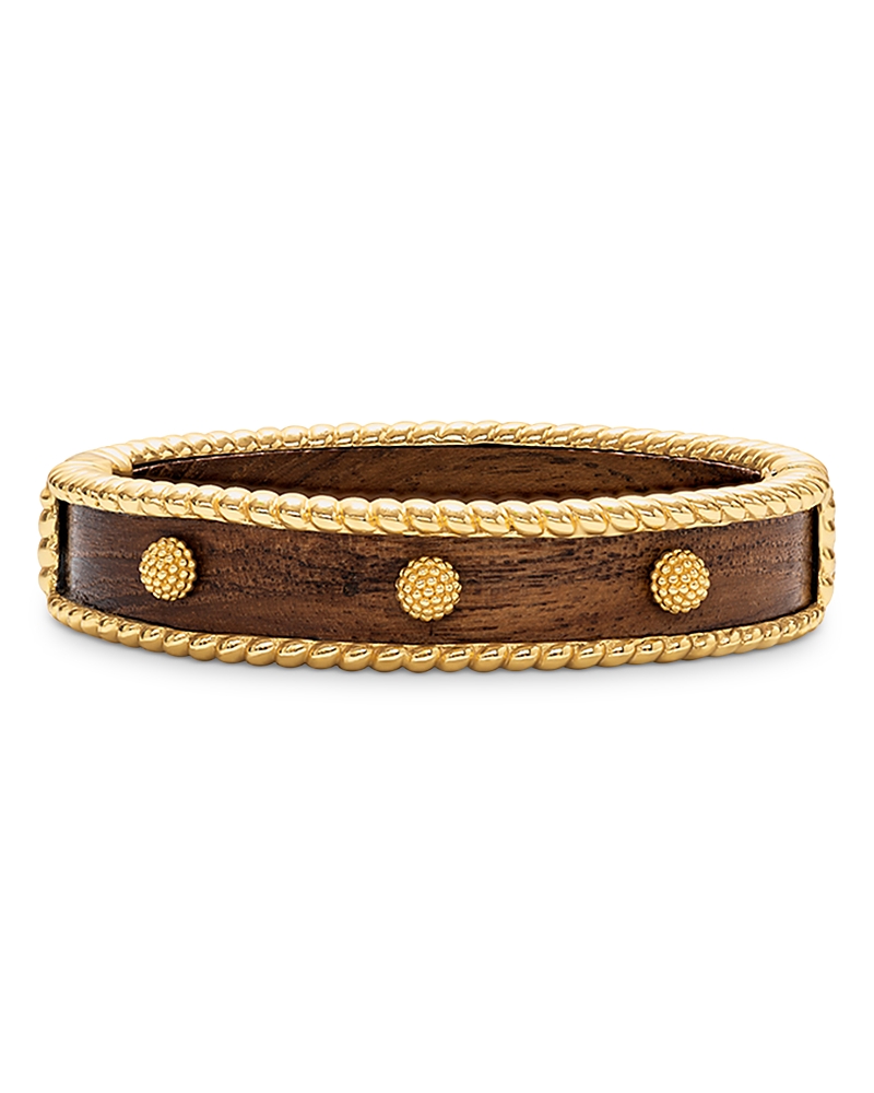 Capucine De Wulf Capucine De Wolf Berry Teak Bangle Bracelet In 18k Gold Plate In Natural