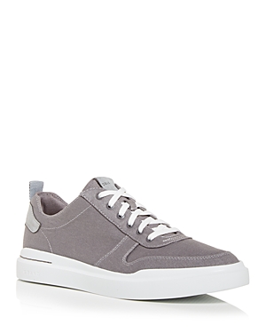 Cole Haan Men's Grandpr Rally Court Low Top Sneakers In Stormcloud Canvas/sleet