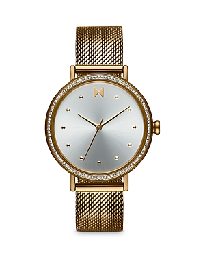 Mvmt Women's Dot Rose Gold-tone Mesh Bracelet Watch, 36mm In Gold