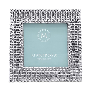 Shop Mariposa Basketweave Frame, 4 X 4 In Silver
