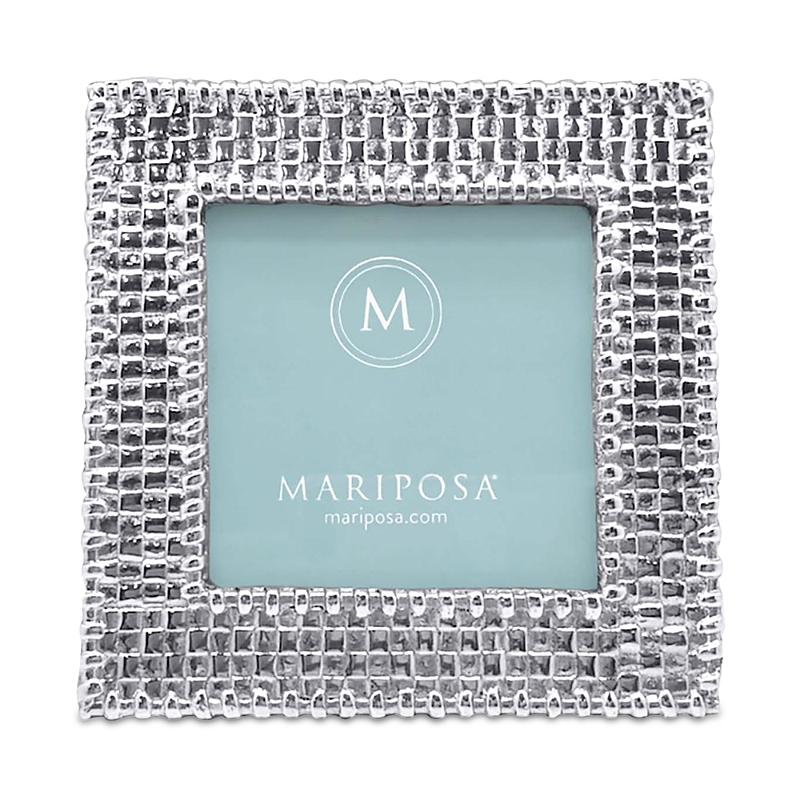 Mariposa Palmy Nights Basketweave Frame In Silver