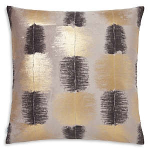 Mode Living Ombre Feather Throw Pillow, 22 X 22 In Gold/gray