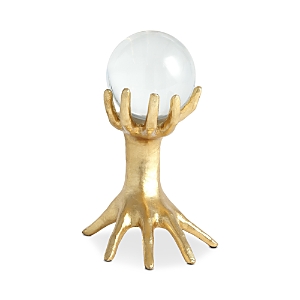 Shop Global Views Large Hands On Sphere Holder In Gold