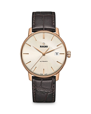 Shop Rado Coupole Classic Watch, 41mm In Ivory/brown