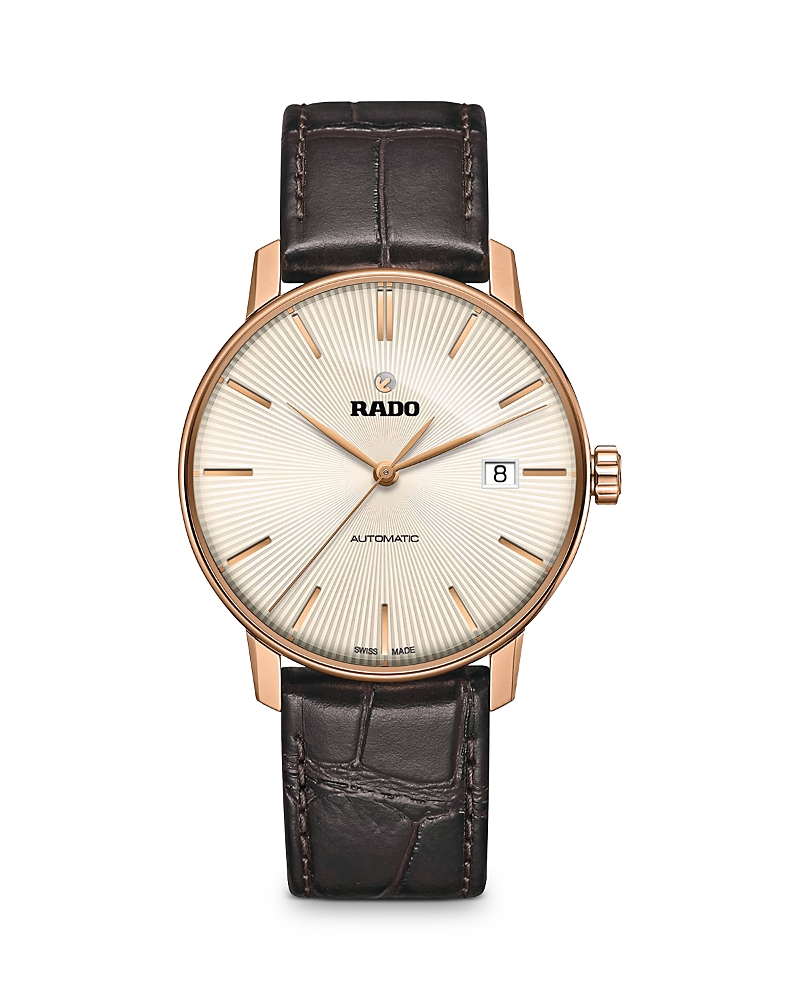 Rado Men's Coupole Classic Champagne Dial Watch In Ivory/brown