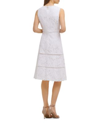 chinese dress ladies Karl Lagerfeld Pink Sleeveless Lace Dress – Northside Cellar main image 1