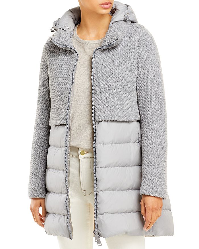 Herno Knit Overlay Puffer Coat | Bloomingdale's