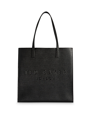 Ted Baker Crosshatch Icon Tote In Black