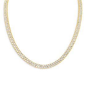 Bloomingdale's - Diamond Choker Tennis Necklace in 14K Yellow Gold, 10.50 ct. t.w - 100% Exclusive