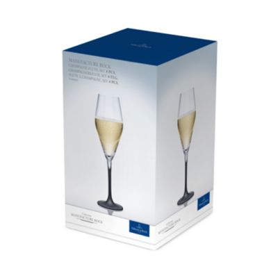 Manufacture Rock Champagne Flute, Set of 4