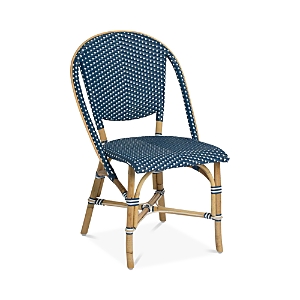 Sika Design Sofie Rattan Bistro Side Chair In Navy