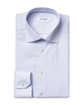 Slim Fit Micro Print Shirt