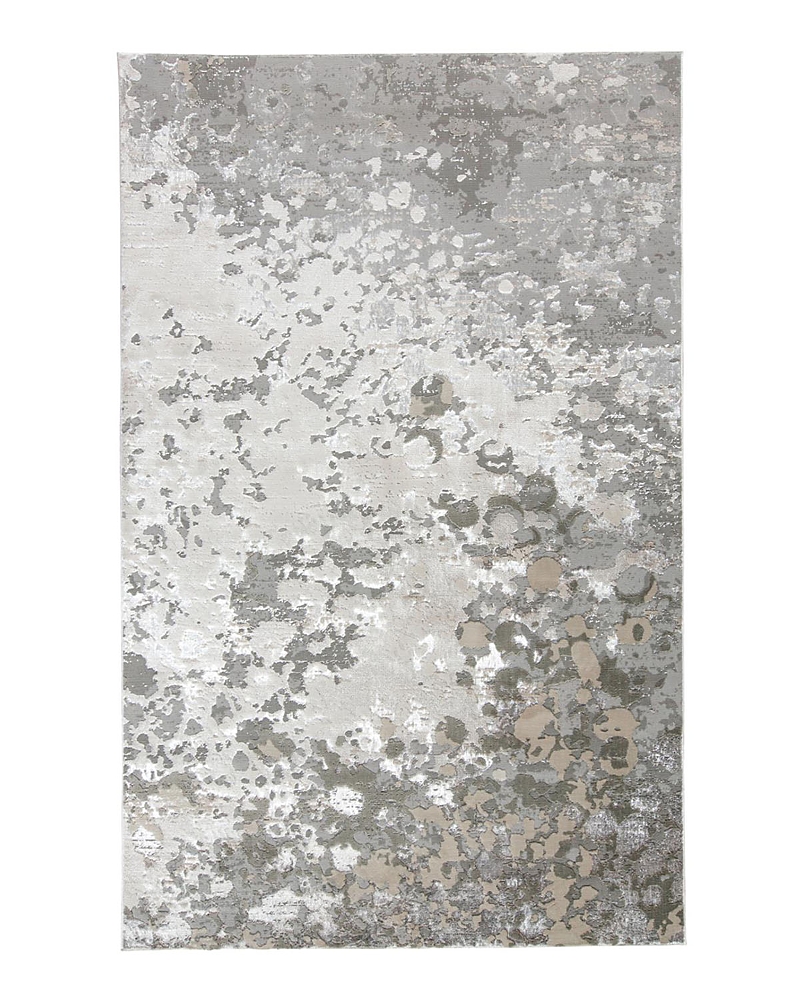 Shop Feizy Micah R3336 Area Rug, 5' X 8' In Silver