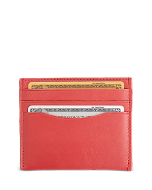 Shop Royce New York Rfid Blocking Minimalist Leather Wallet In Red