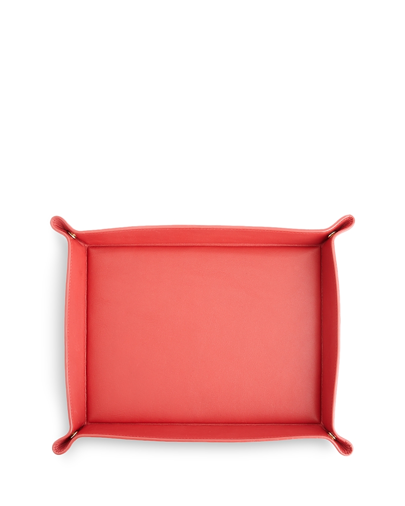 Royce New York Personalized Large Catch-all Valet Tray In Red
