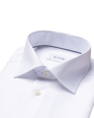 Contemporary Fit Diagonal Weave Shirt