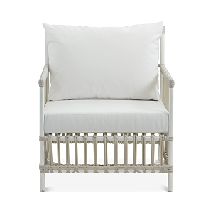 Sika Design Caroline Outdoor Lounge Chair With Tempotest White Canvas Seat And Back Cushions