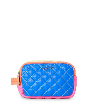 Mz Wallace Sam Cosmetics Bag In Neon Patchwork